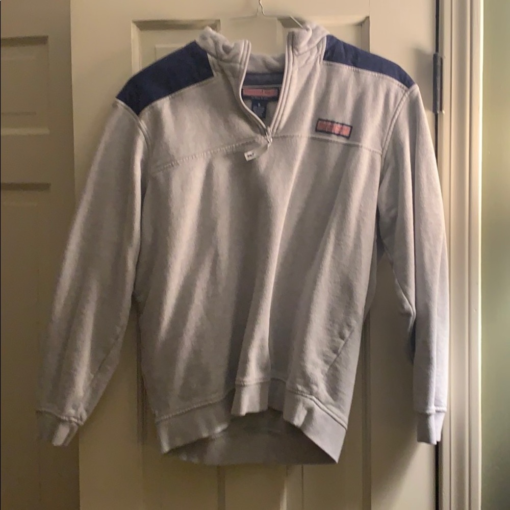 Vineyard Vines Shepshirt Gray with Corduroy Top